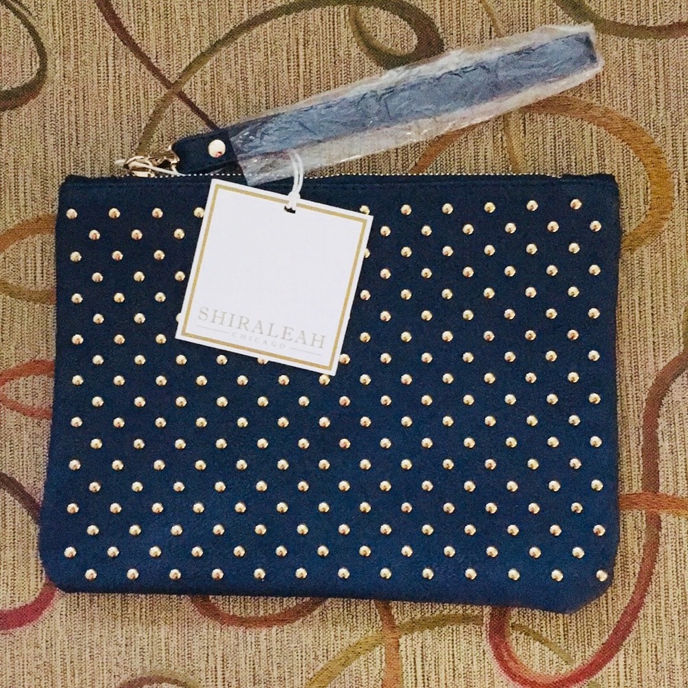 Navy Wristlet
